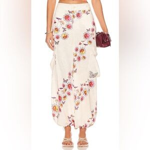 Agua Bendita REVOLVE Maicy Cargo Pants in Butterfly Multi Color Size XSmall